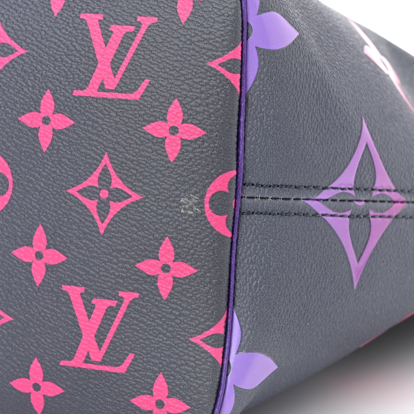 Monogram Giant Spring In The City Neverfull MM Midnight Fuchsia