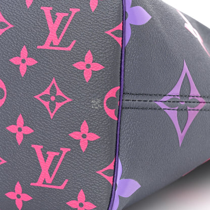 Louis Vuitton Monogram Giant Spring In The City Neverfull MM Midnight Fuchsia 10 of 11