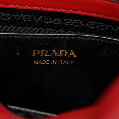 Prada Saffiano City Calfskin Medium Esplanade Rosso 6 of 11