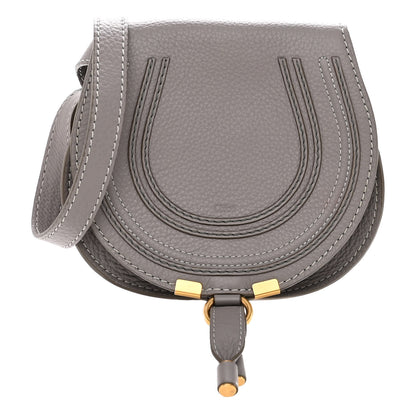 Chloe Calfskin Mini Marcie Round Crossbody Bag Cashmere Grey 1 of 10