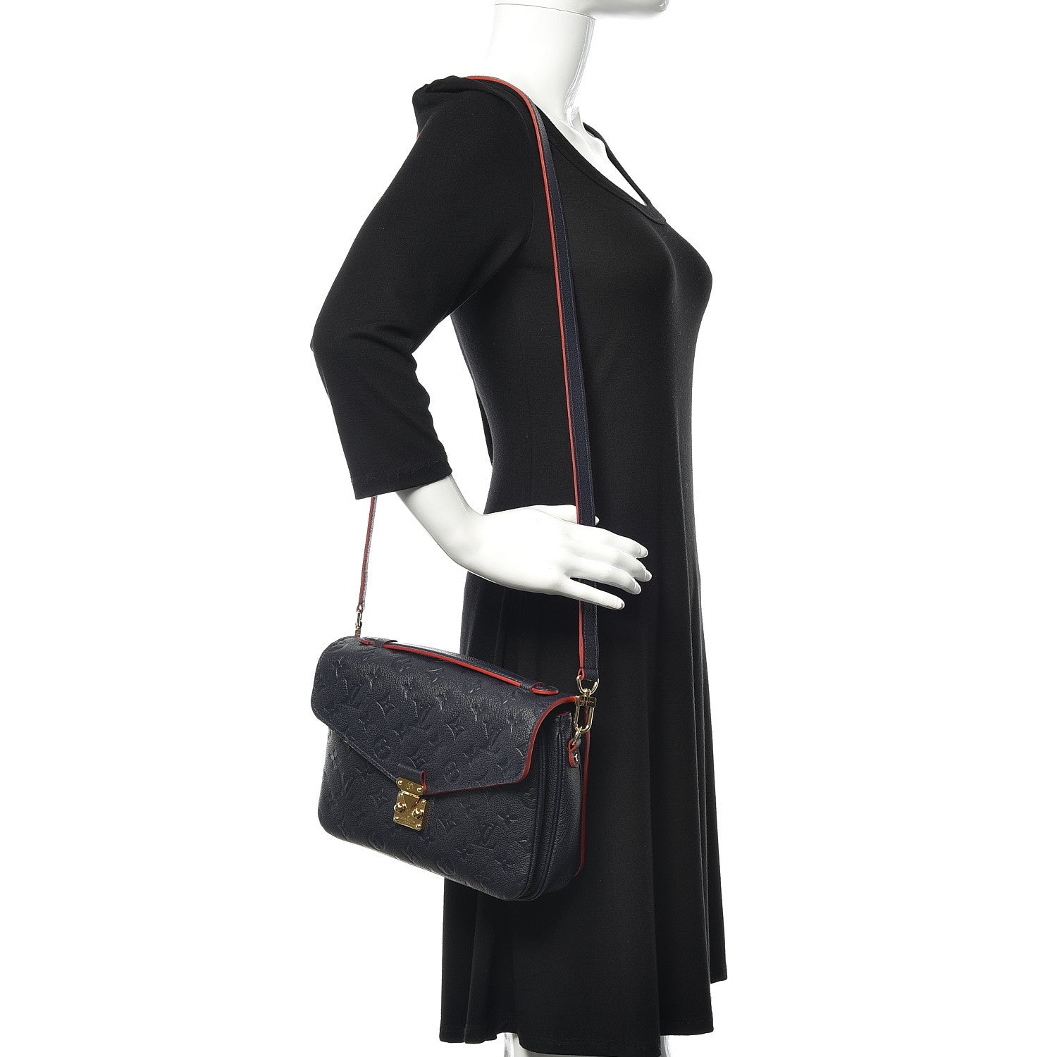 Louis Vuitton Empreinte Pochette Metis Marine Rouge 2 of 10