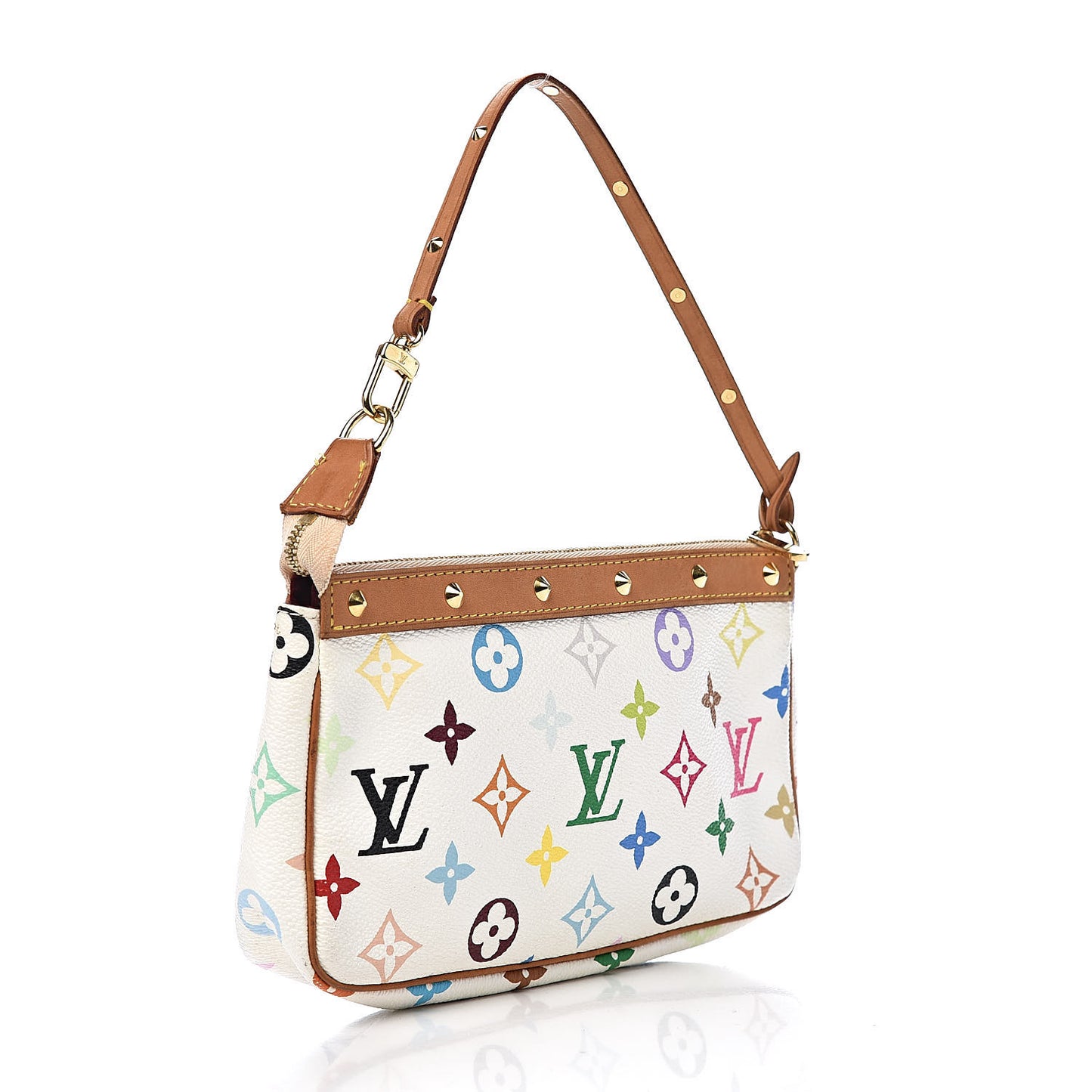 Monogram Multicolor Pochette Accessories White