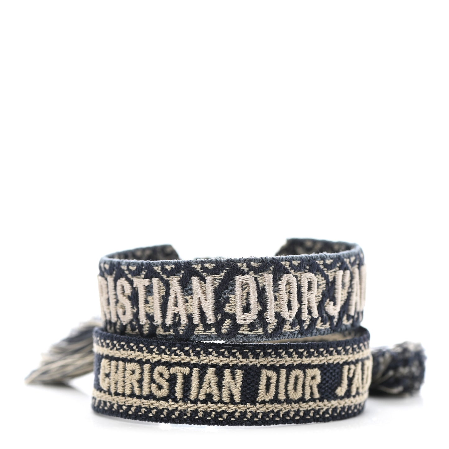 Woven Cotton J'Adior Friendship Bracelet Set Navy