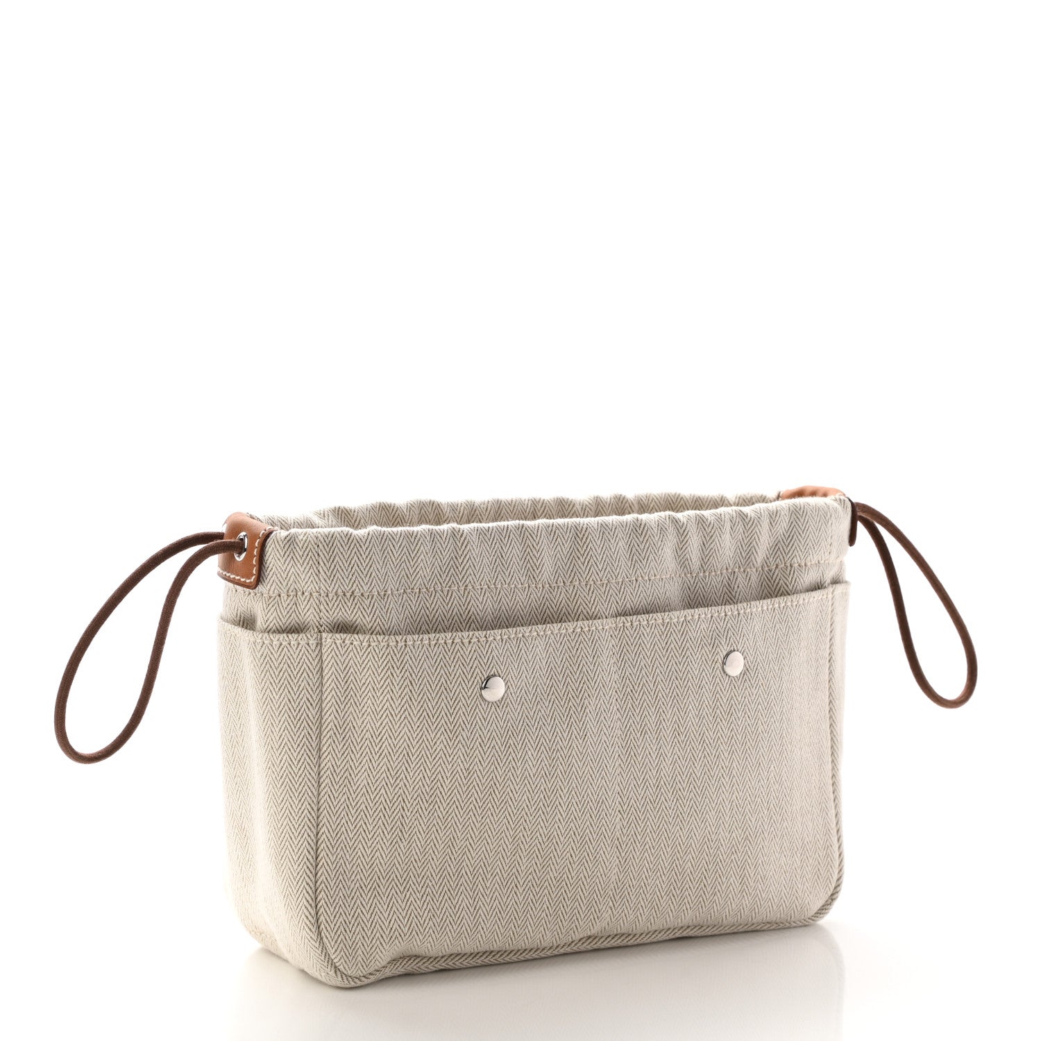 Hermes Canvas Barenia Fourbi 20 PM Pouch Naturel Fauve 3 of 11
