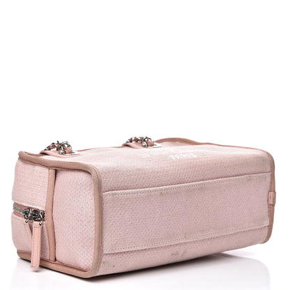Chanel Canvas Deauville Small Bowling Bag Light Pink 3 of 17