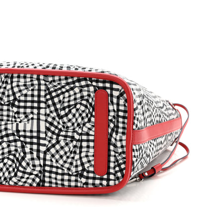 MCM Visetos Medium Liz Reversible Shopper Tote Ruby Red 15 of 15