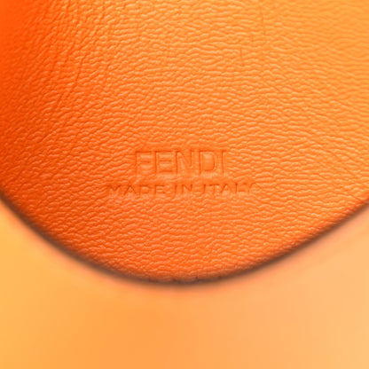 Fendi Shiny Nappa Vitello King Floral Ajour Embroidered Nano Baguette Charm Clementine 6 of 7