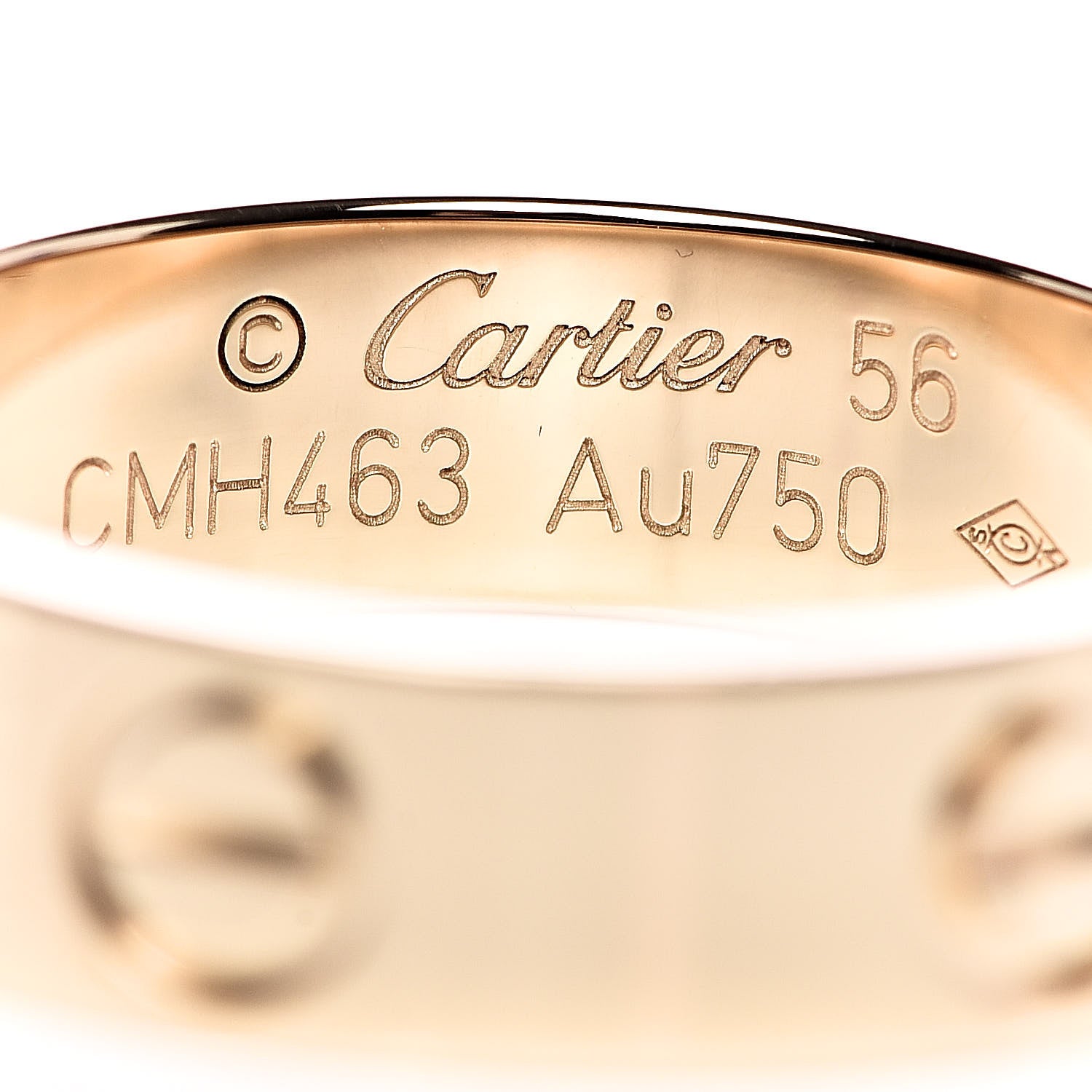 Cartier 18K Yellow Gold 5.5mm LOVE Ring 56 7.5 4 of 5