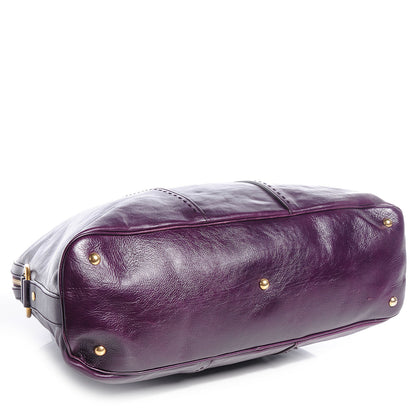 Saint Laurent Leather Oversized Muse Purple 4 of 8