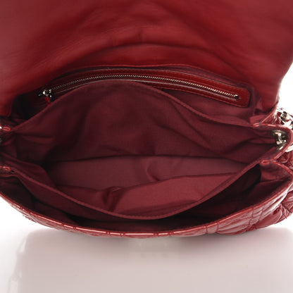 Christian Dior Patent Cannage New Lock Flap Red 5 of 9