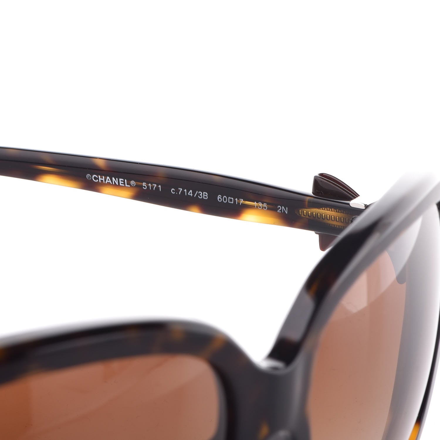 Chanel CC Bow Sunglasses 5171 Tortoise 6 of 8
