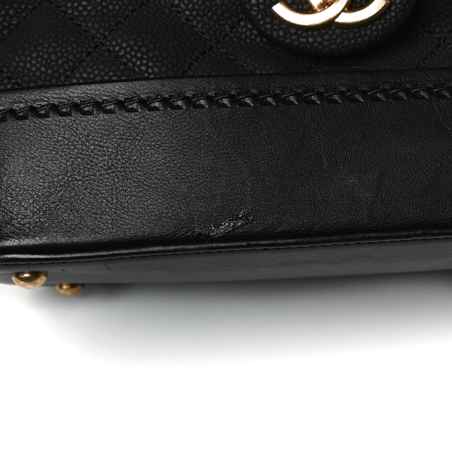 Chanel Iridescent Grained Calfskin Quilted Globe Trotter Vanity Case Black 10 of 16