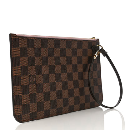 Louis Vuitton Damier Ebene Neverfull MM GM Pochette Rose Ballerine 3 of 10