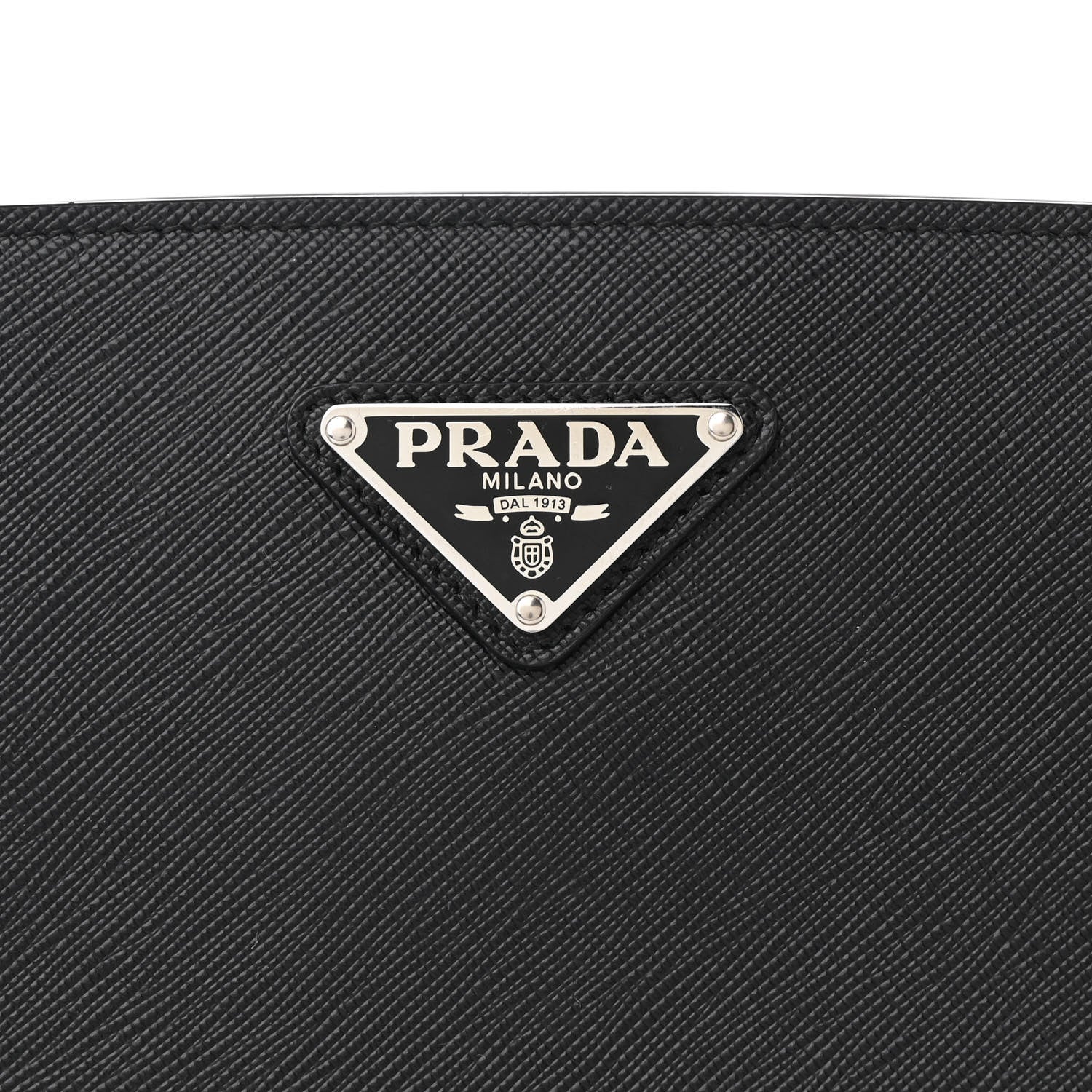 Prada Saffiano Top Handle Bag Black 10 of 15