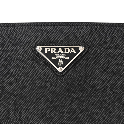 Prada Saffiano Top Handle Bag Black 10 of 15