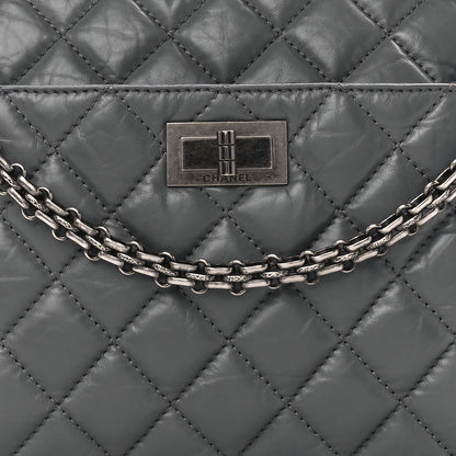 Chanel Aged Calfskin Quilted Medium Reissue Camera Case Grey 9 of 13