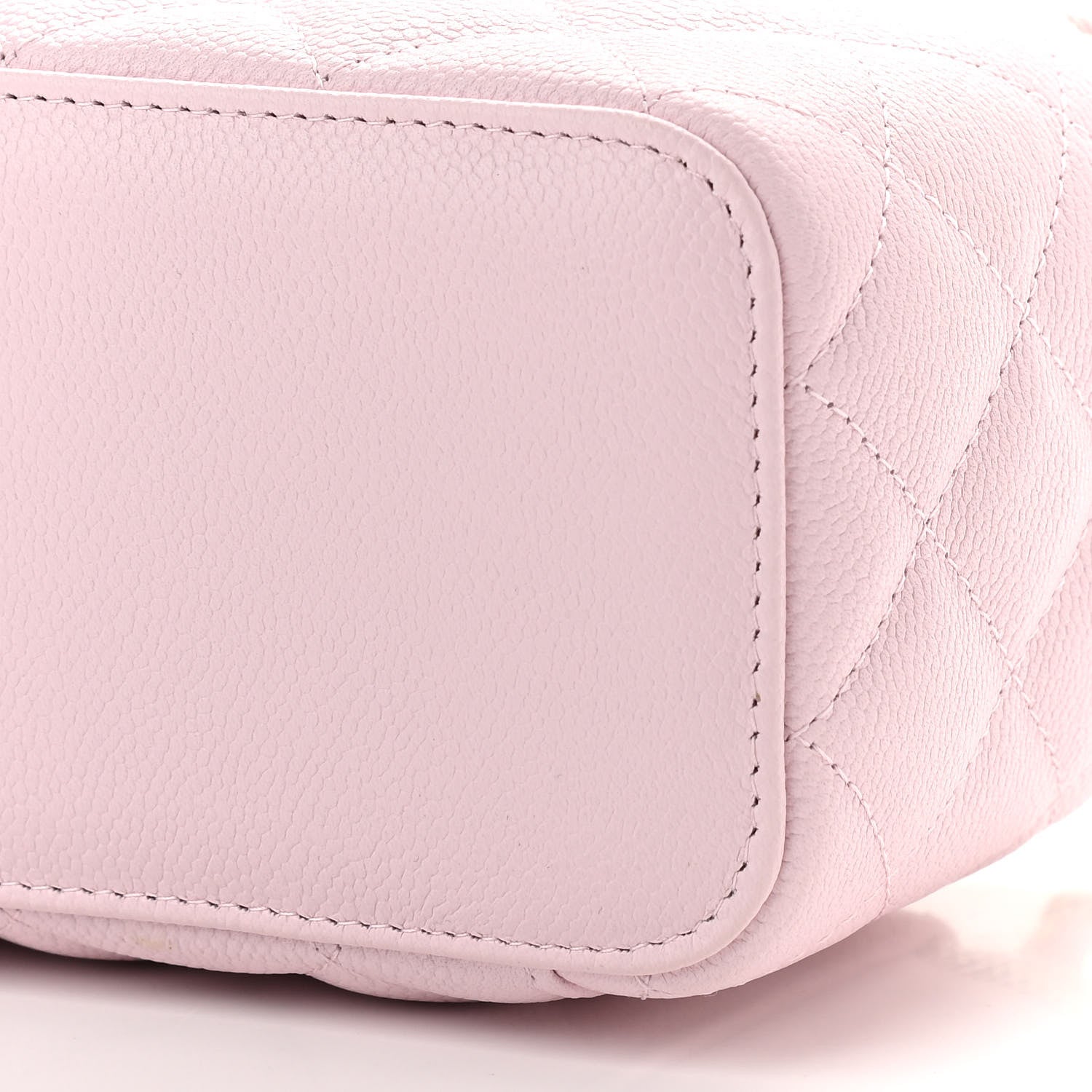 Chanel Caviar Quilted Small Tiny CC Vanity Case With Chain Light Pink 11 of 11
