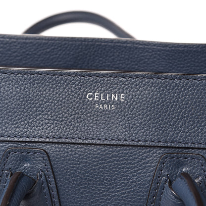 Celine Drummed Calfskin Micro Luggage Orage 14 of 17