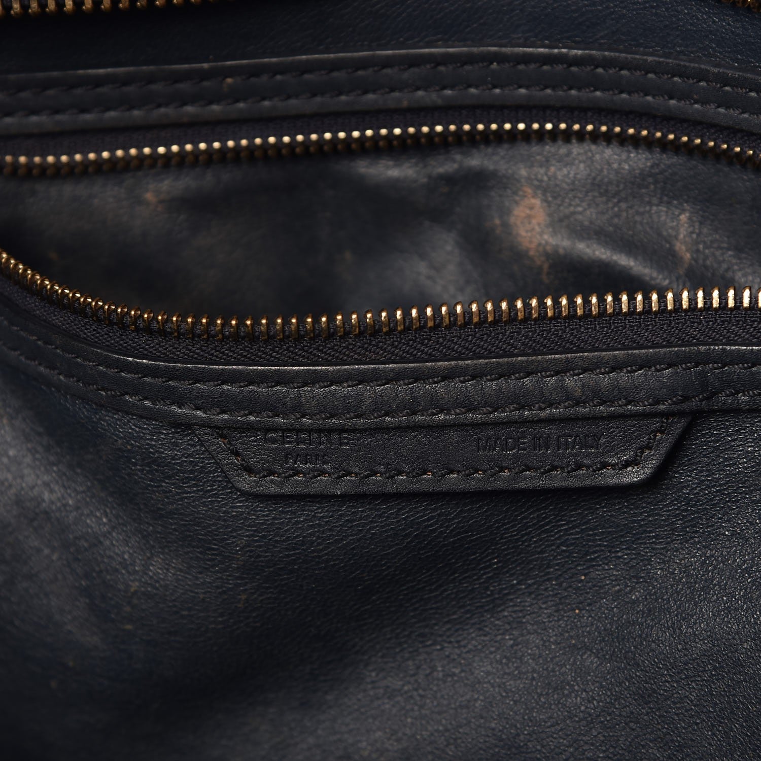 Celine Smooth Calfskin Mini Luggage Navy Blue 6 of 21