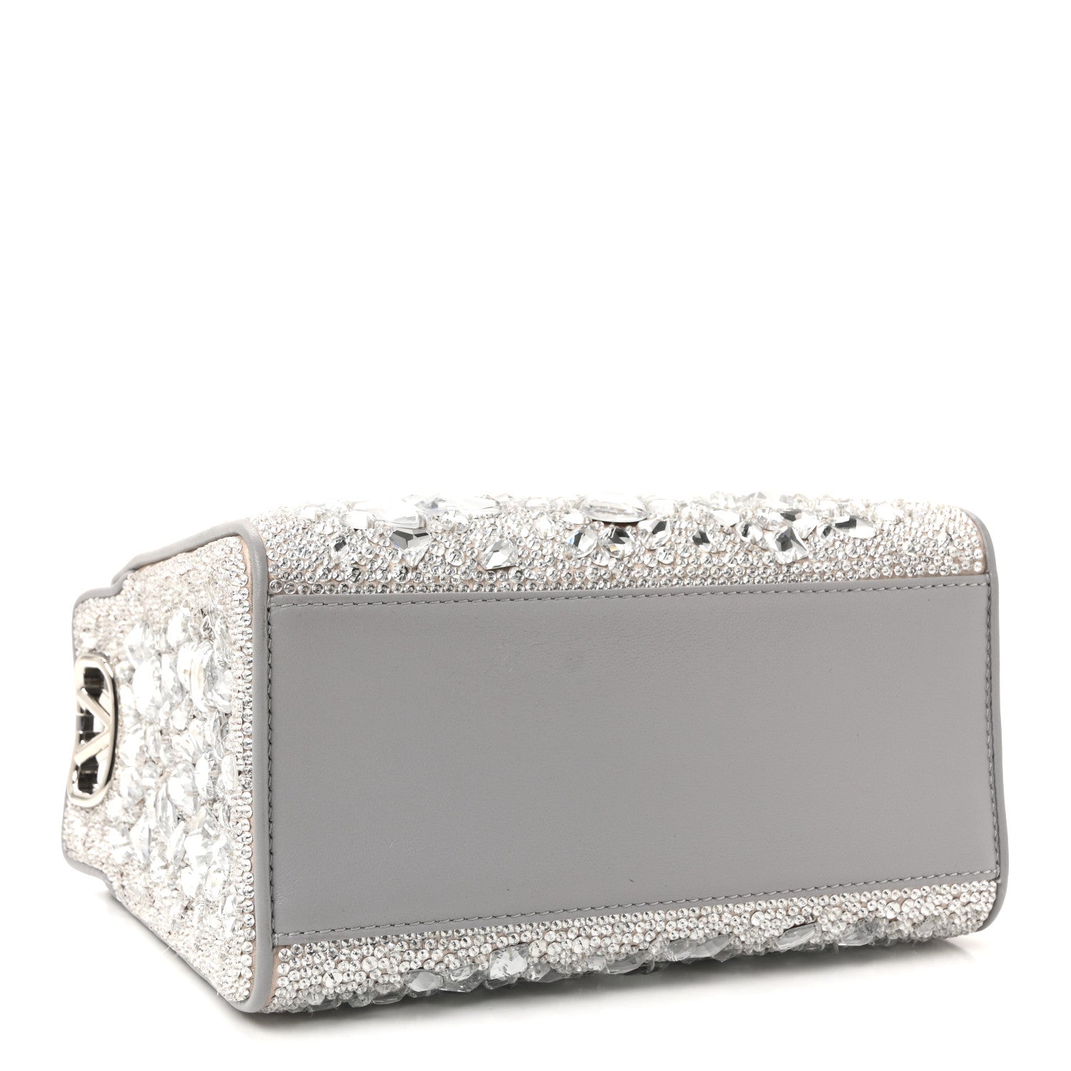 Valentino Garavani Crystal Mini Le Troisieme Shopping Bag Grey 4 of 10