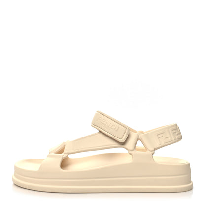 Fendi Rubber FF Sporty Hiker 25mm Sandals 38 Chalk 1 of 8