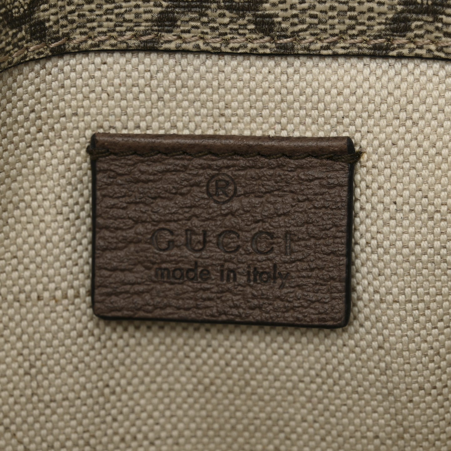 GG Supreme Monogram Neo Vintage Web Belt Bag Brown