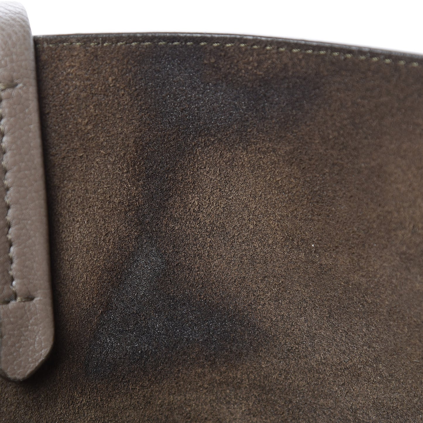 Soft Grained Calfskin Small Belt Cabas Phantom Taupe