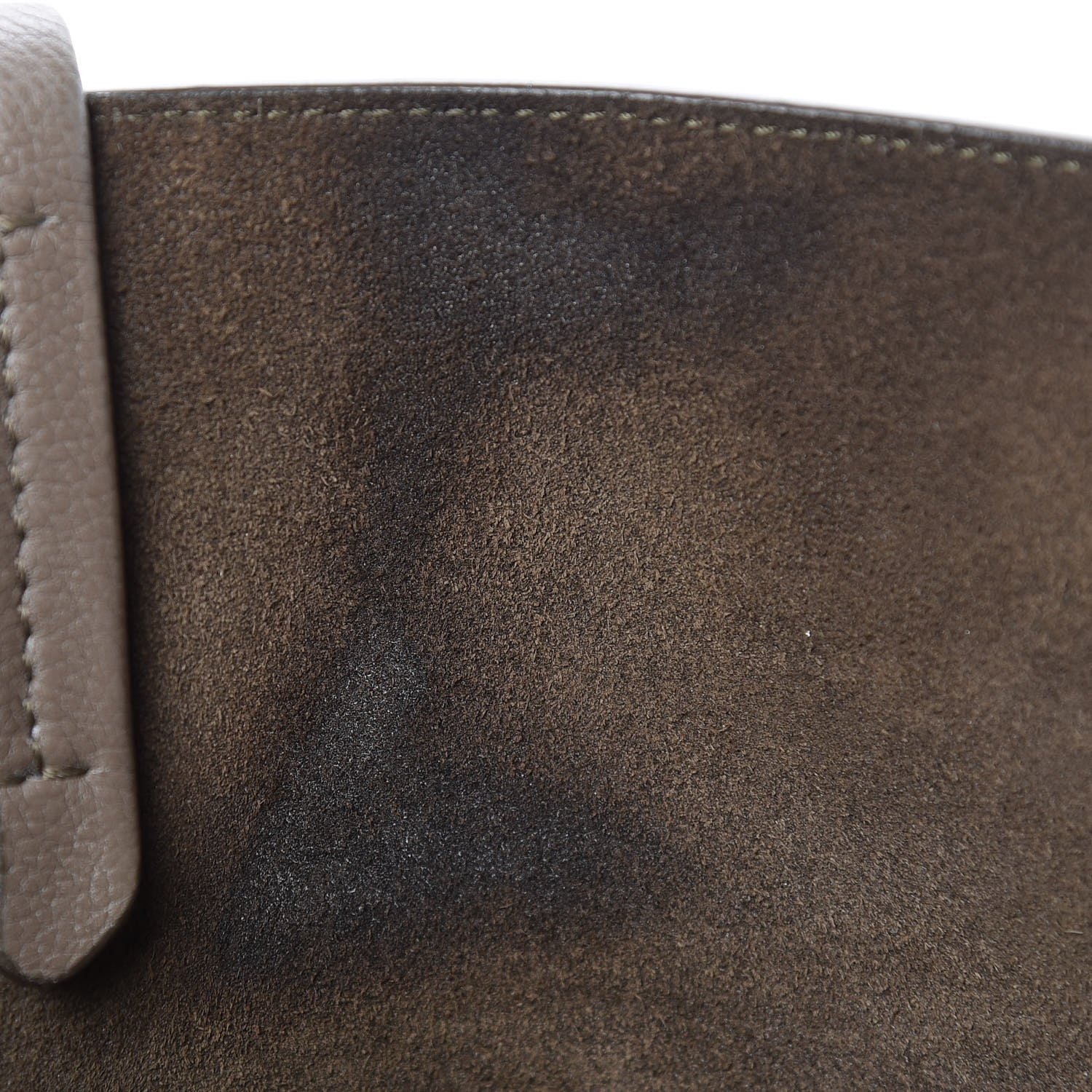 Celine Soft Grained Calfskin Small Belt Cabas Phantom Taupe 8 of 10