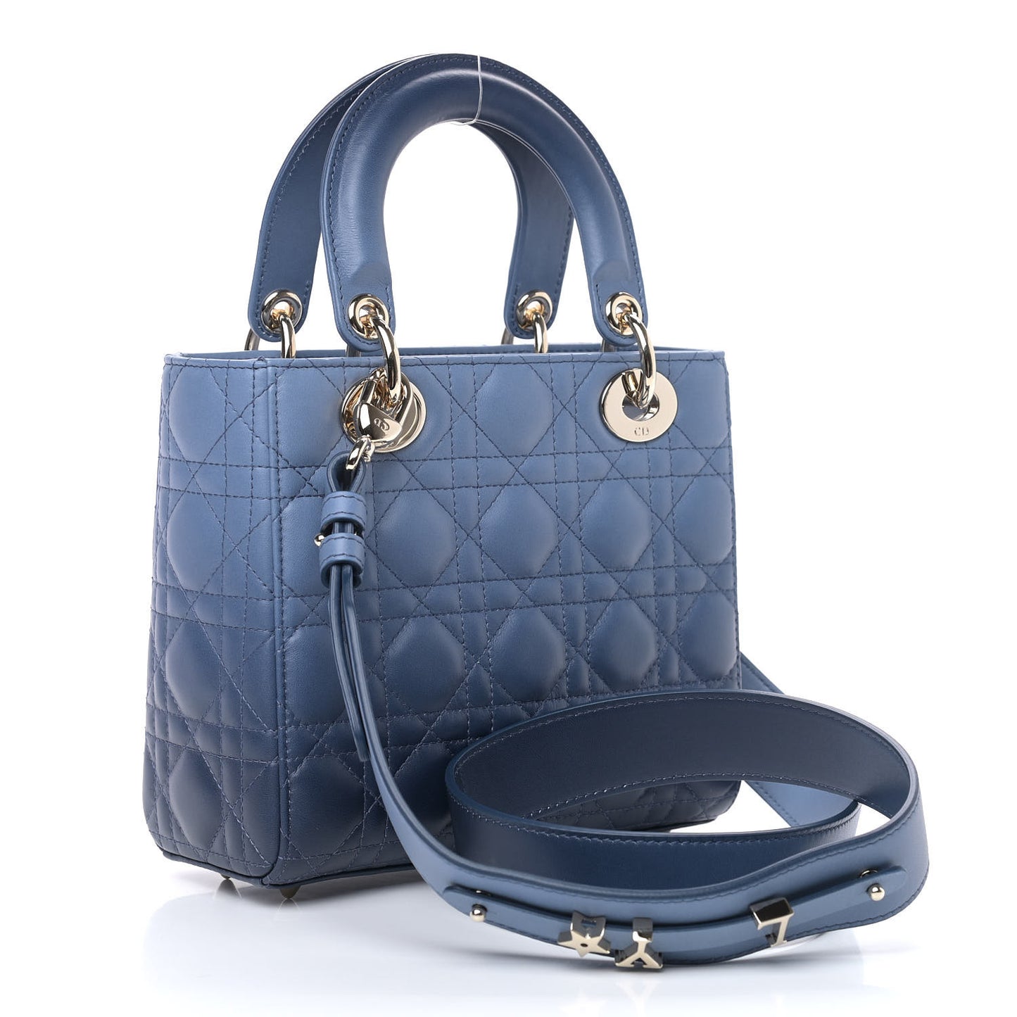 Lambskin Cannage Gradient Small My ABCDior Lady Dior Indigo Blue