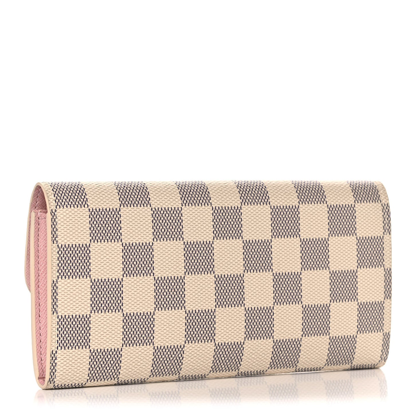Damier Azur Emilie Wallet Rose Ballerine
