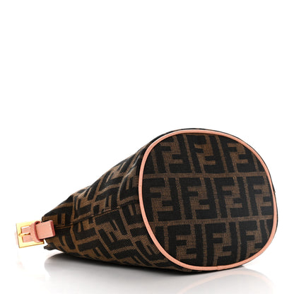 Fendi Zucca Crystal Flower Shoulder Bag Tobacco 4 of 10