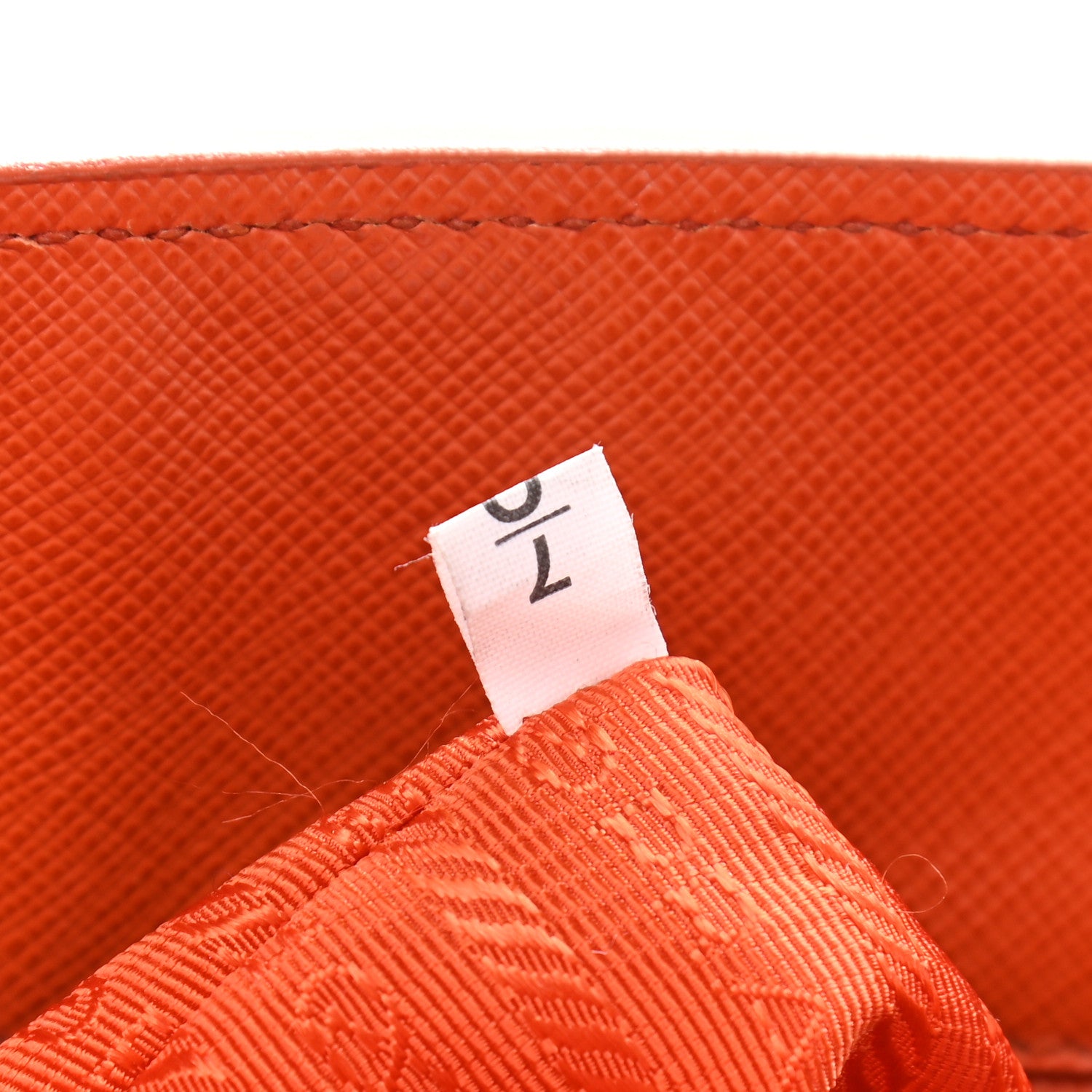 Prada Saffiano Lux Parabole Tote Papaya 7 of 11