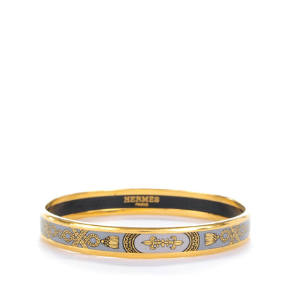 Hermes Enamel Printed Narrow Grand Apparat Bracelet 65 1 of 4