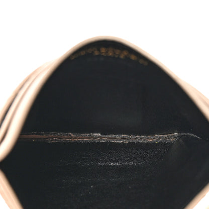 Saint Laurent Lambskin Quilted Gaby Card Case Dark Beige 5 of 12