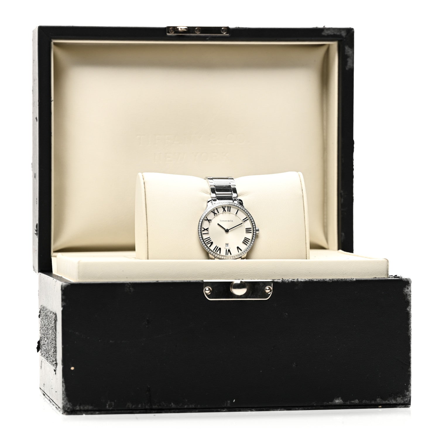 Tiffany Stainless Steel Diamond Bezel 31mm Atlas 2-Hand Quartz Watch 5 of 5
