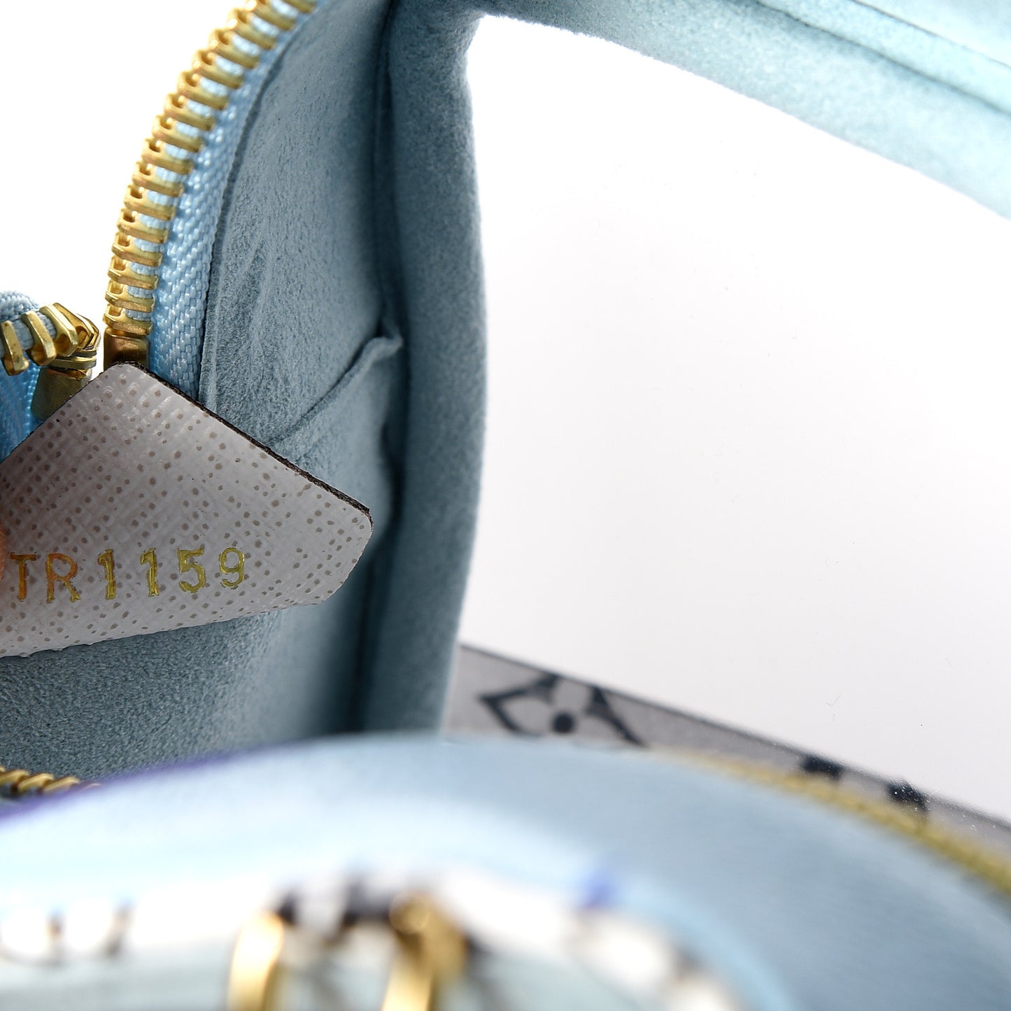 Monogram Giant Capri Beach Pouch Blue