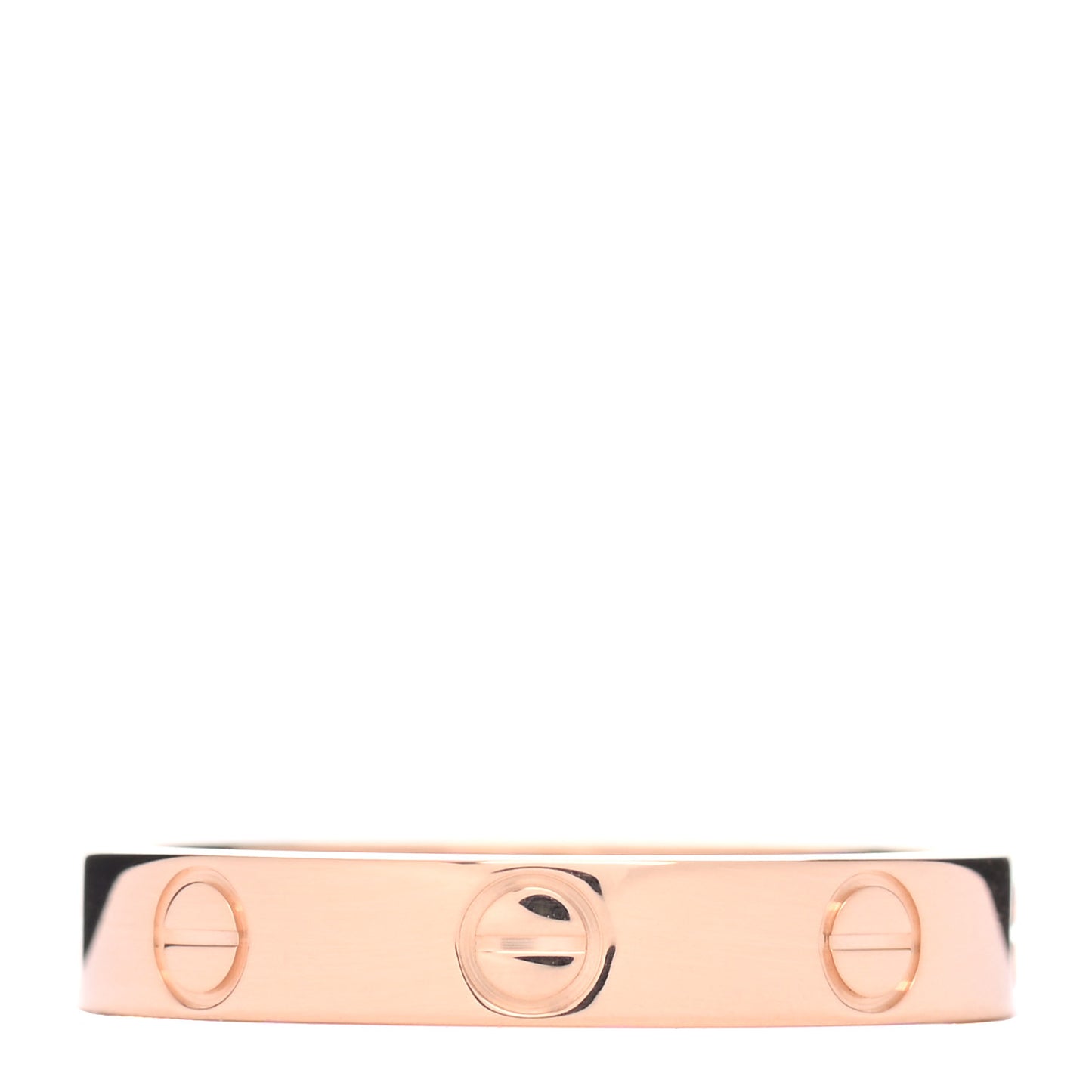 18K Pink Gold 3.5mm LOVE Wedding Band Ring 53 6.25