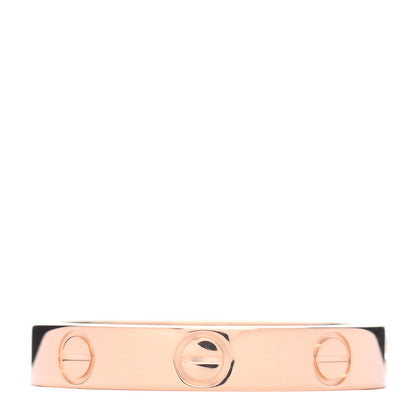 Cartier 18K Pink Gold 3.5mm LOVE Wedding Band Ring 53 6.25 1 of 4