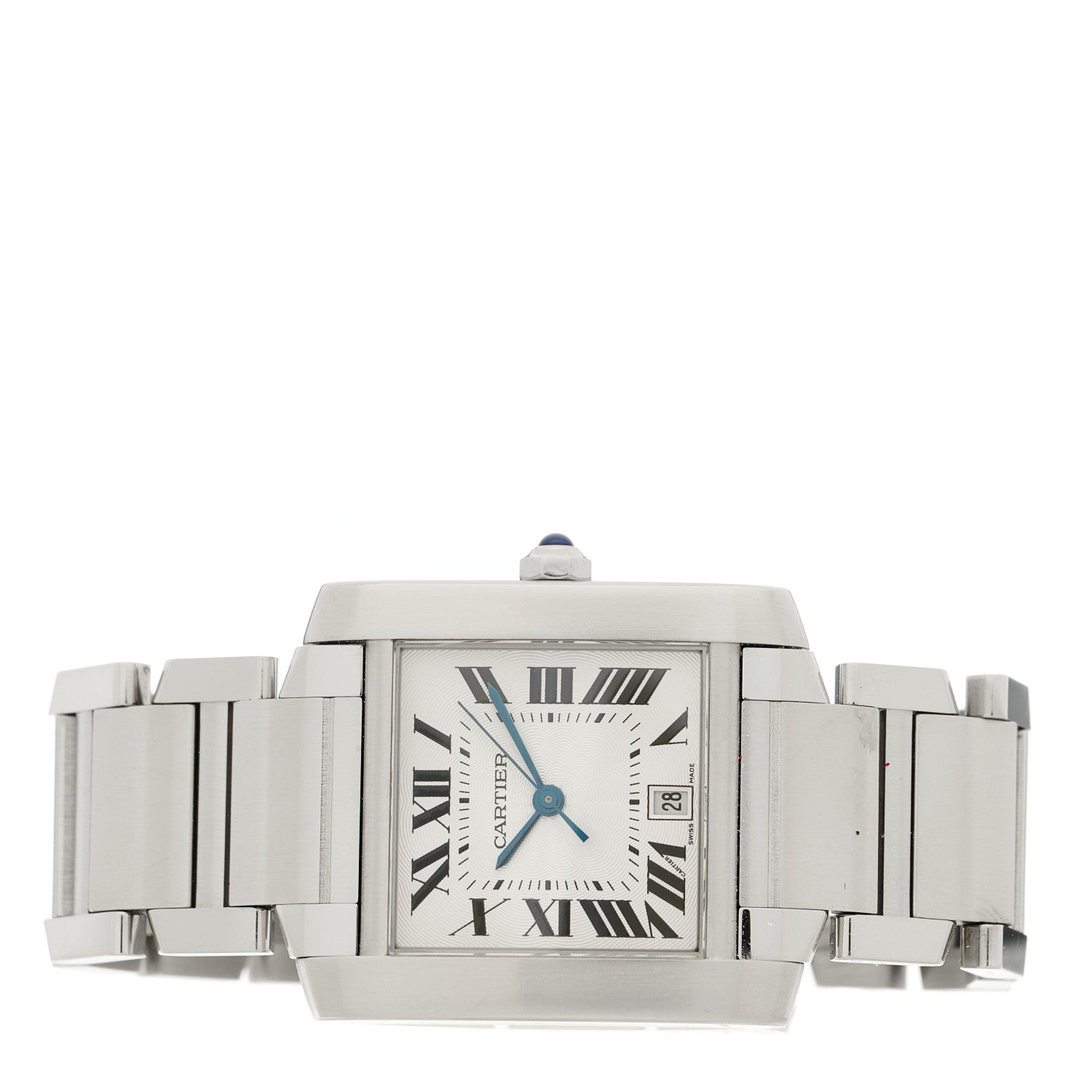 Cartier Stainless Steel 28mm Tank Francaise Automatic Watch 2 of 5