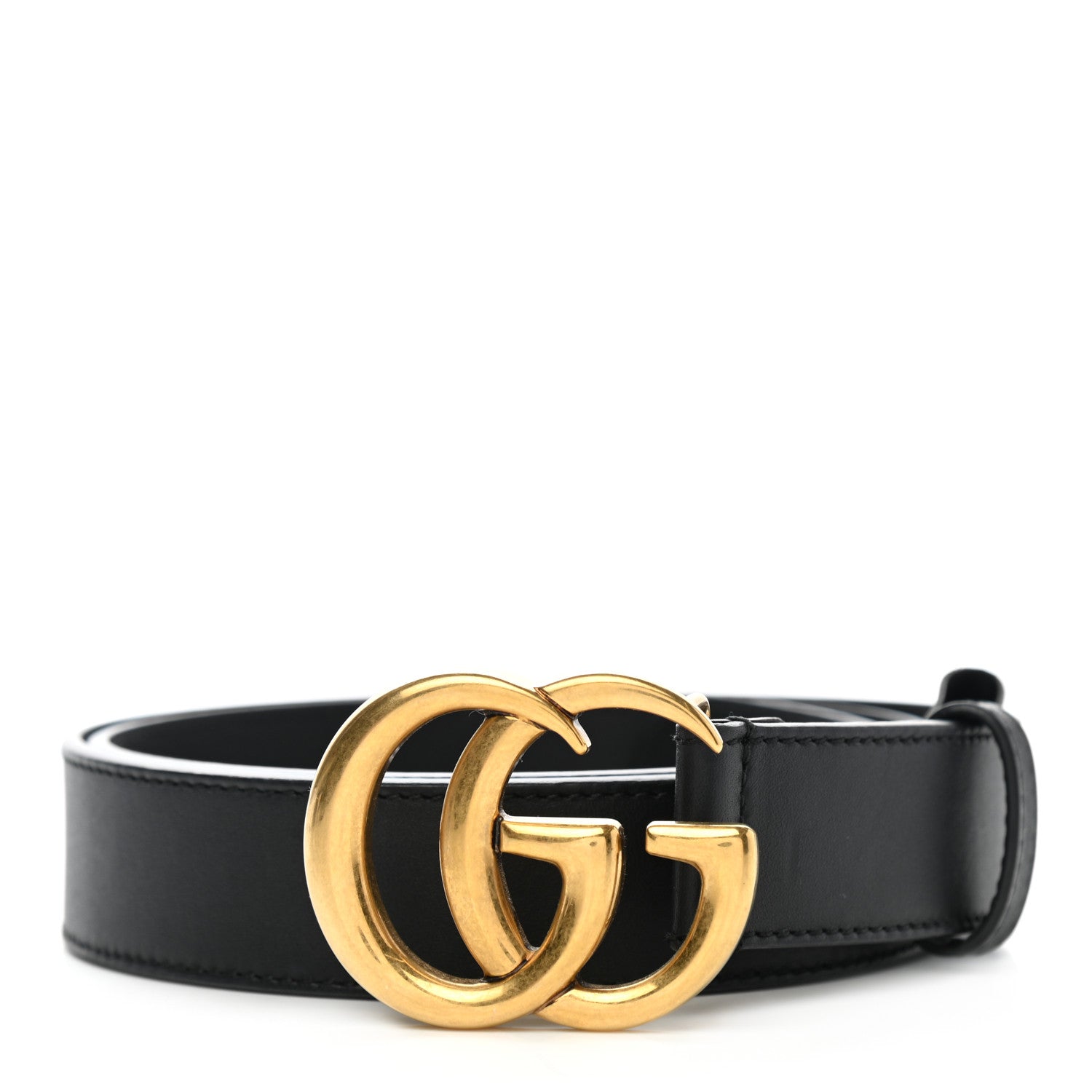 Gucci Calfskin Double G 30mm Belt 85 34 Black 1 of 6