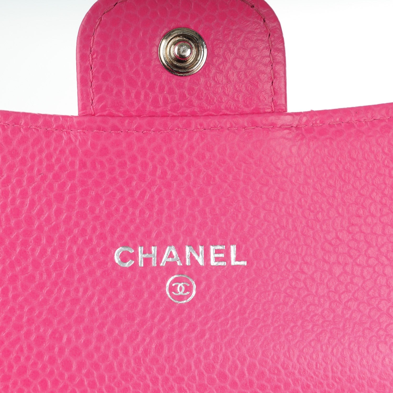 Chanel Caviar Quilted Small Flap Wallet Dark Pink 6 of 8