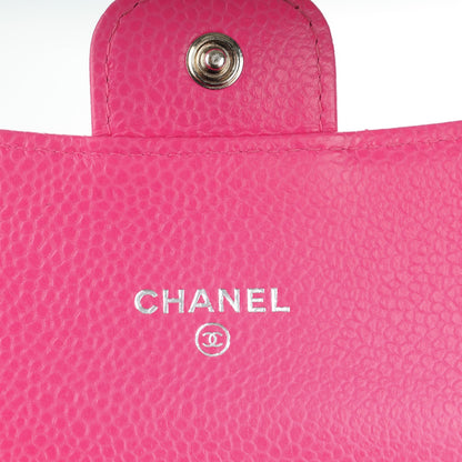 Chanel Caviar Quilted Small Flap Wallet Dark Pink 6 of 8