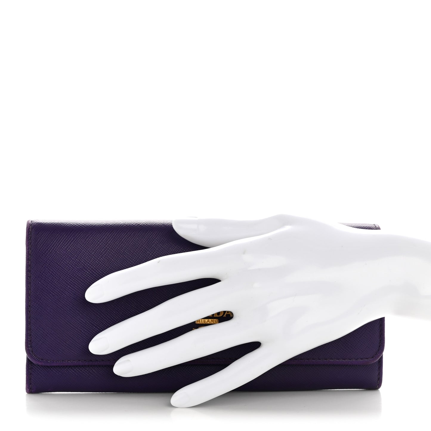 Saffiano Lux Continental Flap Travel Wallet Viola Multicolor