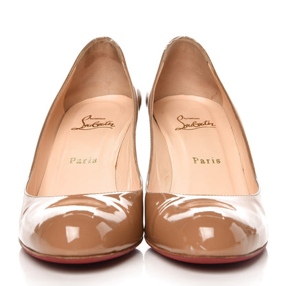 Christian Louboutin Patent Calfskin Simple 85 Pumps 40.5 Camel 2 of 12