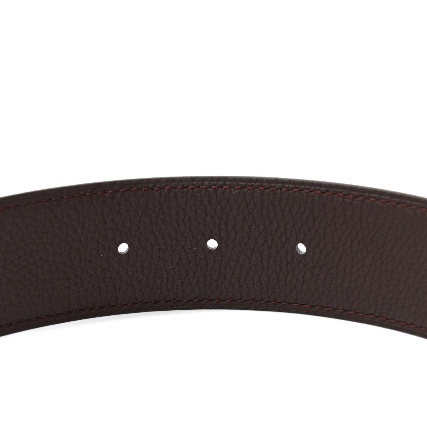 Hermes Box Togo 42mm Constance H Belt 90 Black Bordeaux 3 of 5