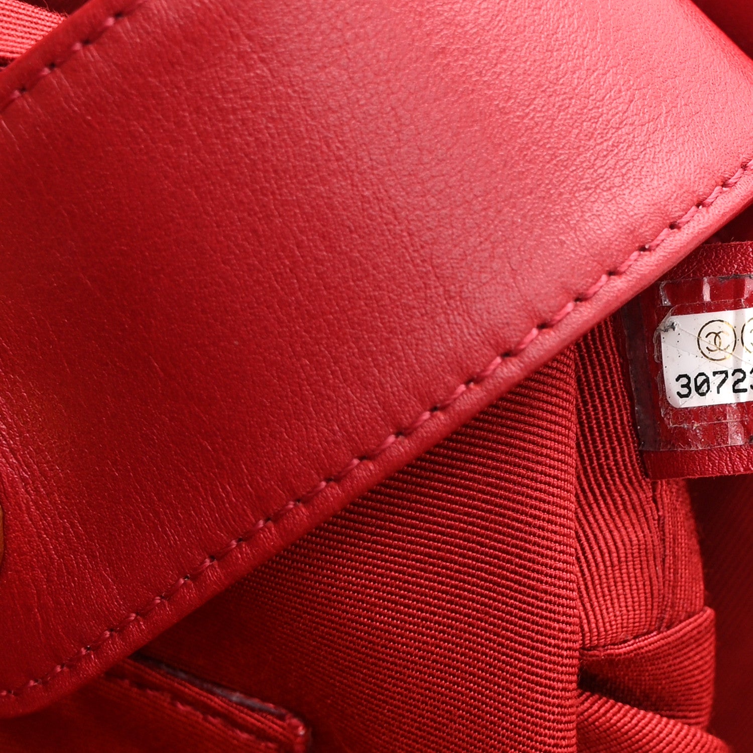 Chanel Calfskin Quilted Boy Bucket Bag Red 7 of 10
