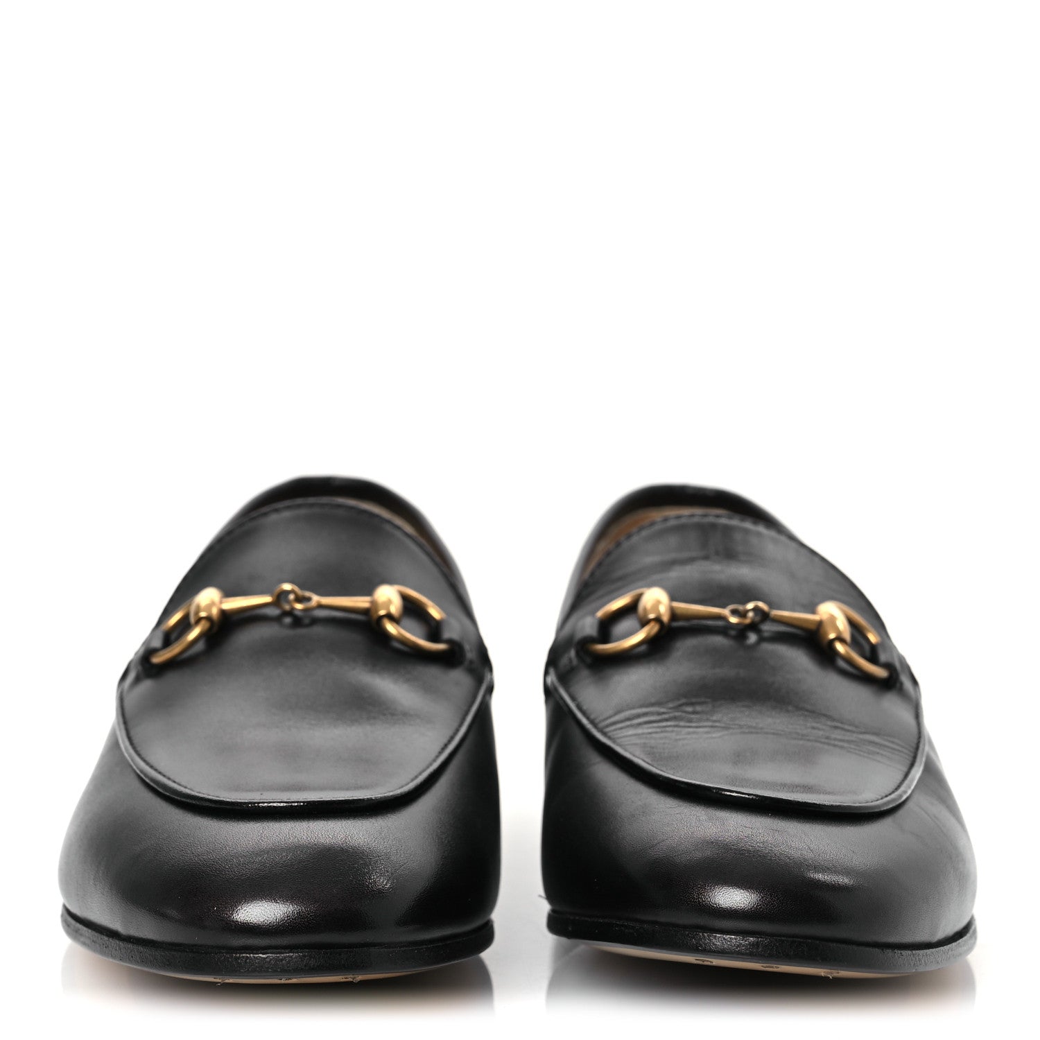 Gucci Calfskin Womens Jordaan Loafers 35.5 Black 3 of 13