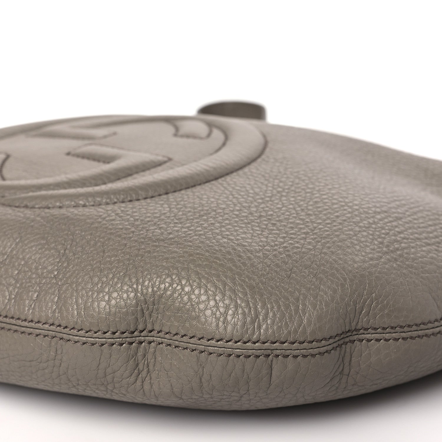 Gucci Pebbled Calfskin Medium Soho Hobo New Fango 9 of 11