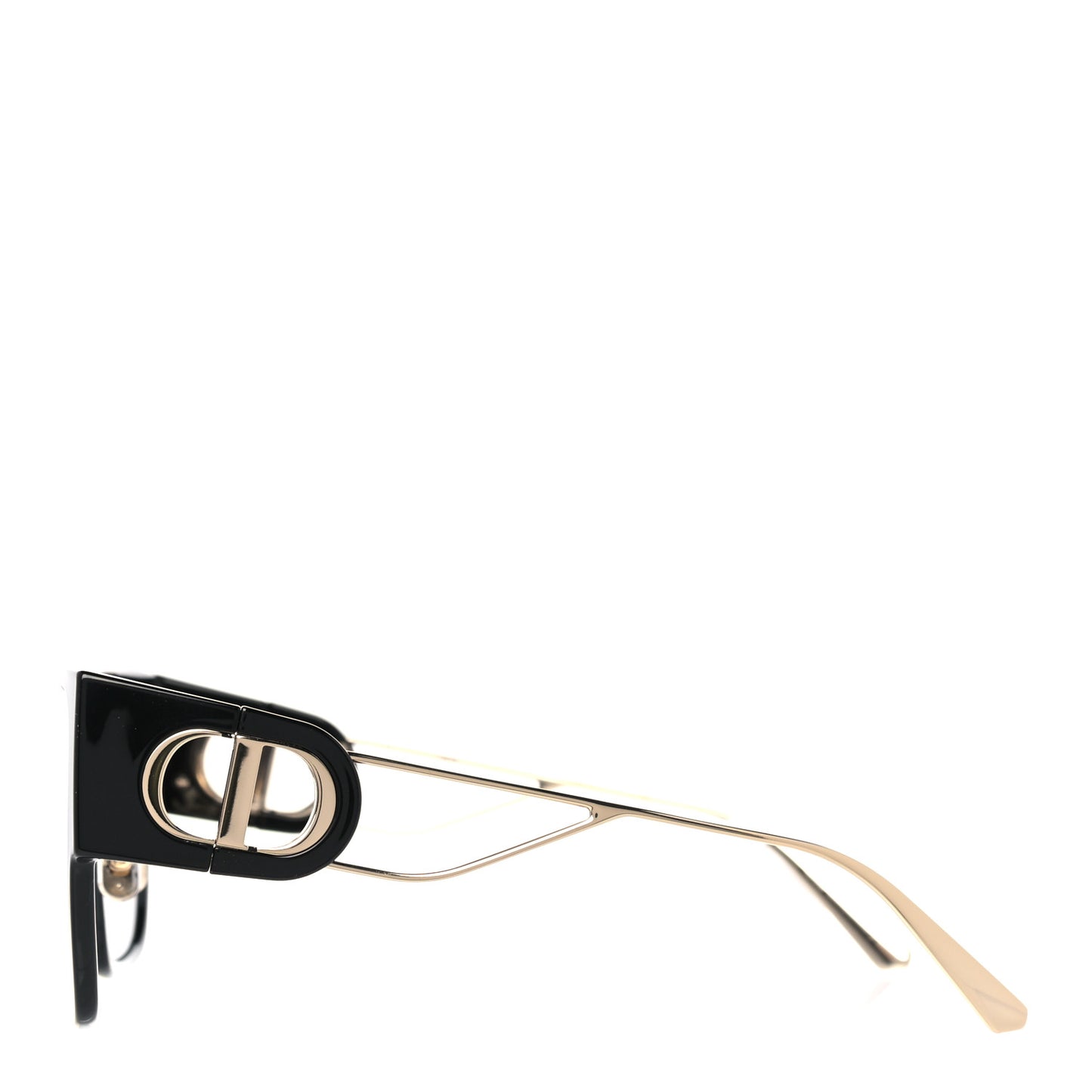 Acetate Square 30 Montaigne Sunglasses Black