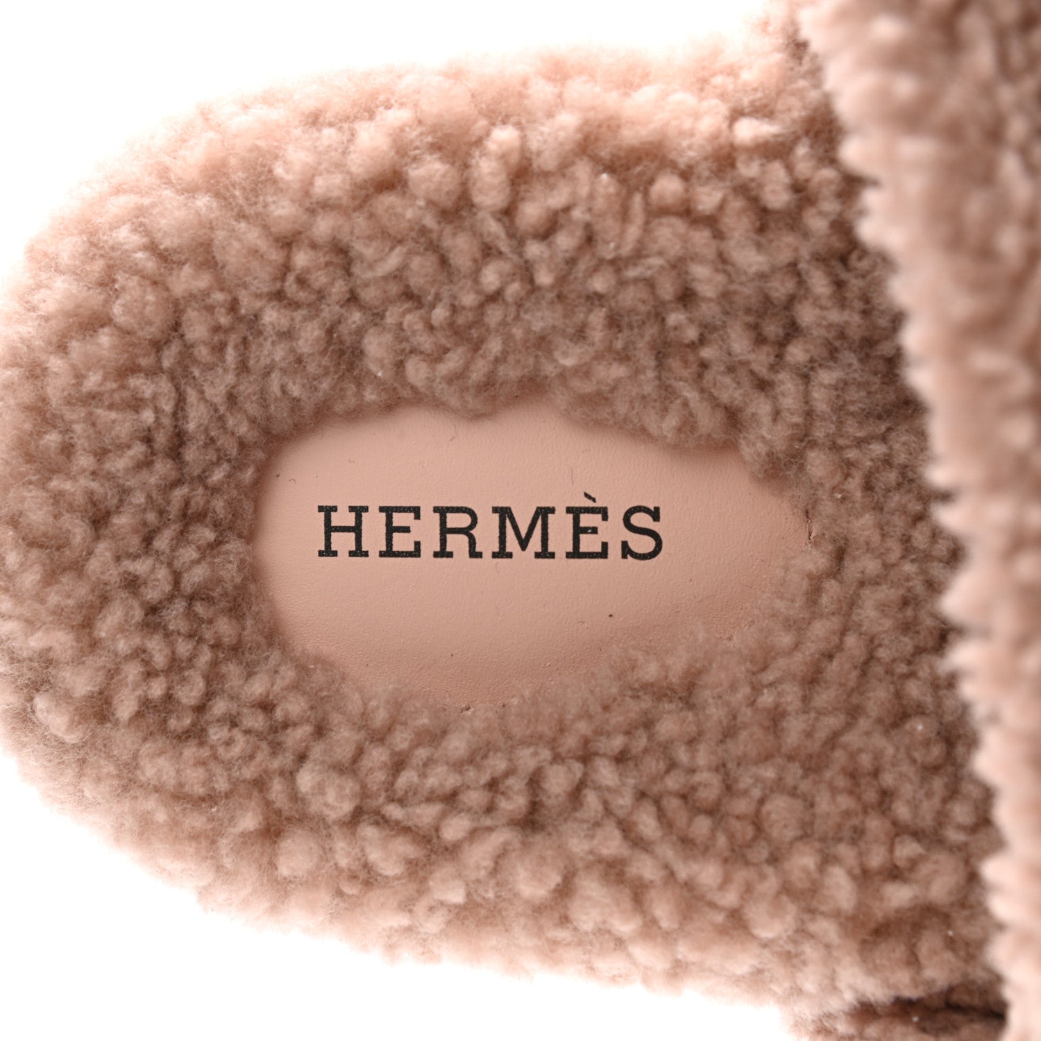 Hermes Woolskin Womens Chypre Sandals 39 Bois De Santal 7 of 8